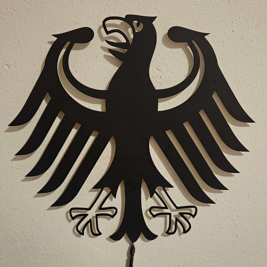 Bundesadler Wandlampe mit LED Beleuchtung