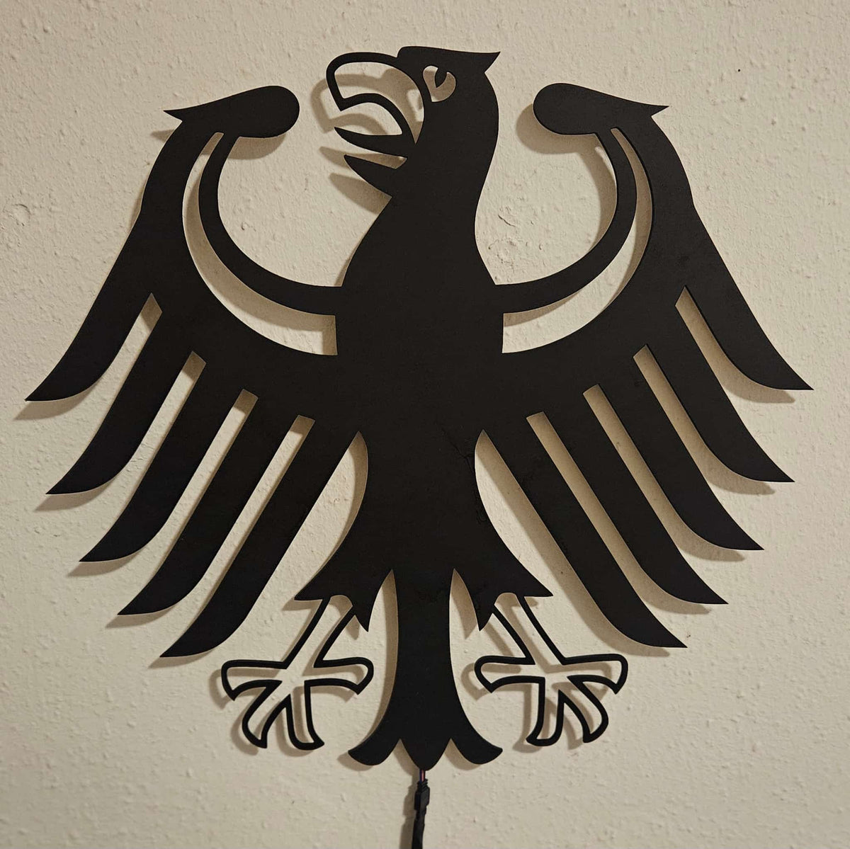 Bundesadler Wandlampe mit LED Beleuchtung