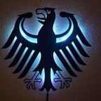 Bundesadler Wandlampe mit LED Beleuchtung