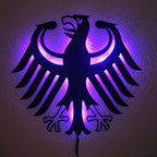 Bundesadler Wandlampe mit LED Beleuchtung