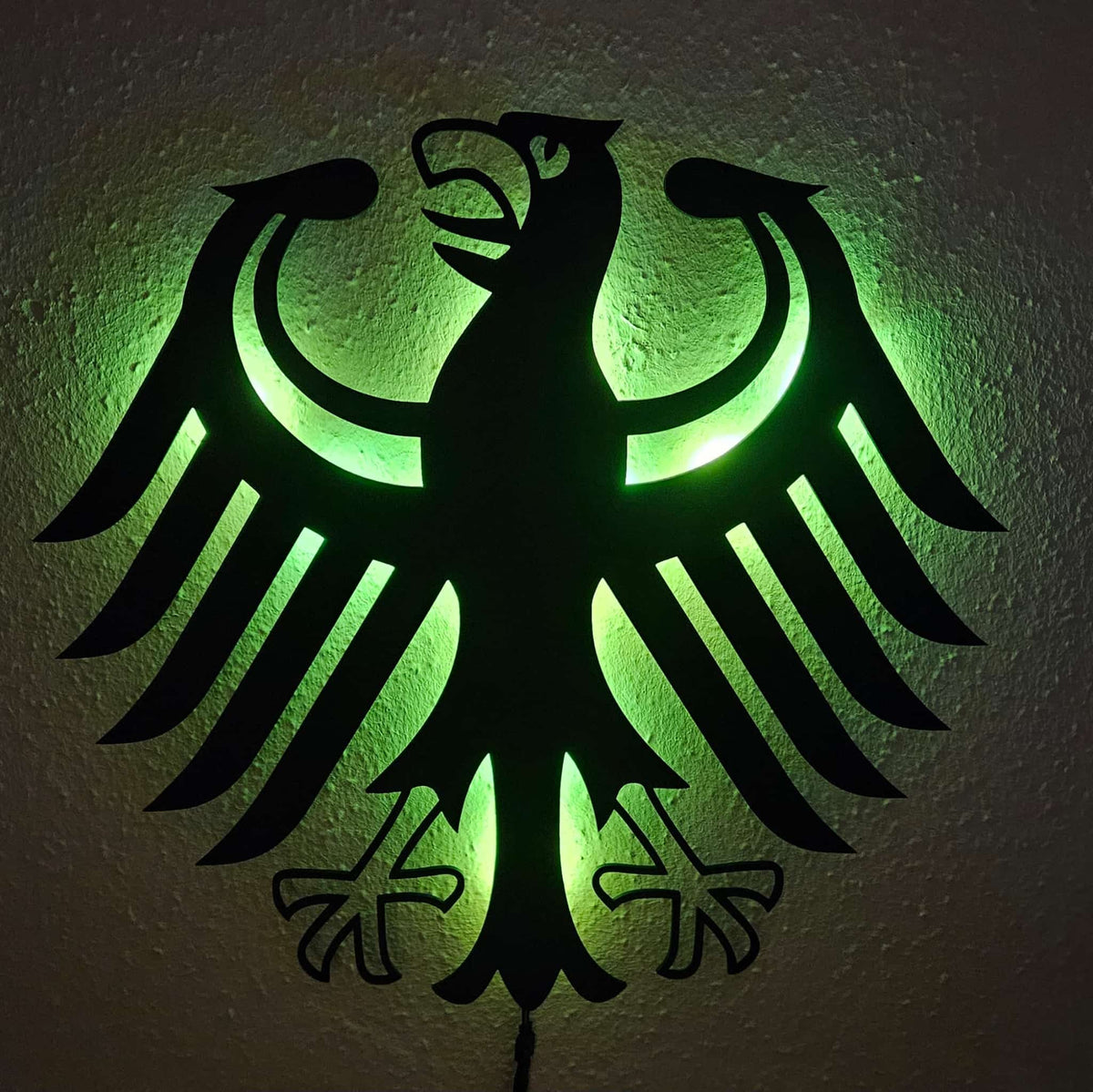 Bundesadler Wandlampe mit LED Beleuchtung