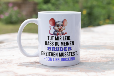 Tasse 300ml - Weiß / Dein Lieblingskind Bruder
