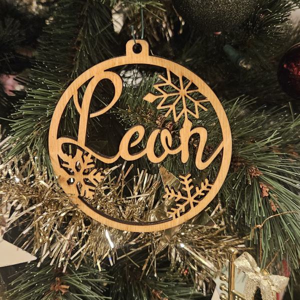 Weihnachtsbaum Ornament - mit Wunschname